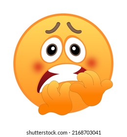 Nervous Emoji Worried Anxious Nervousness Stock Vector (Royalty Free ...