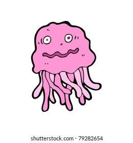 nervous jellyfish cartoon