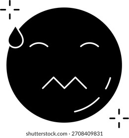 Design de ícone de vetor de linha nervosa
