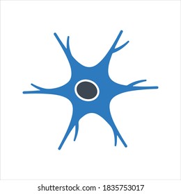Nervous system disorders icon, vector and glyph