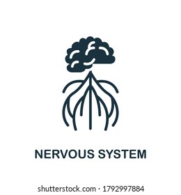 Nervous System icon. Simple element from internal organs collection. Creative Nervous System icon for web design, templates, infographics and more