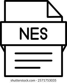 Nes File Icon Symbol Art Sign