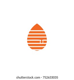nest bee vector logo