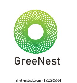 nest bird logo design template, vector editable