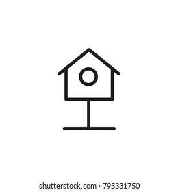 Nest Box Line Icon