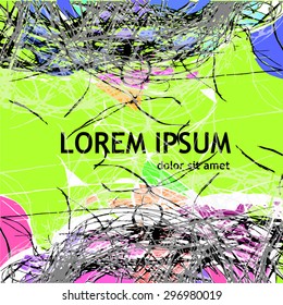 Nest colorful abstract. Vector