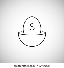 retirement egg icon