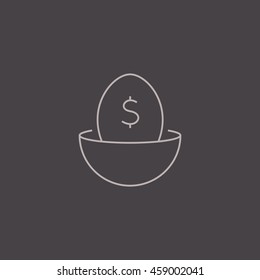 Nest egg icon Vector.