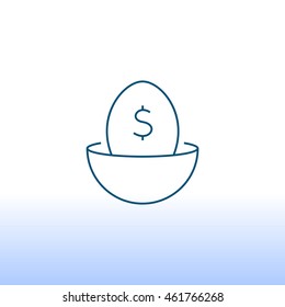 Nest egg icon Vector.
