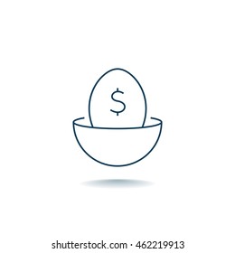 Nest egg icon Vector.