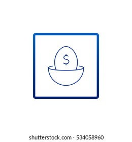 Nest egg icon Vector.
