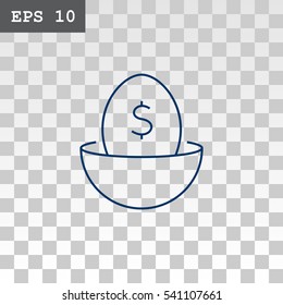 Nest egg icon Vector.