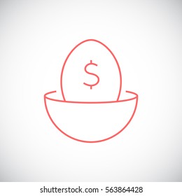 Nest egg icon Vector.