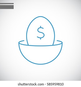 Nest egg icon Vector.