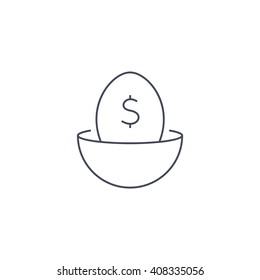 Nest Egg Line Art Icon For Apps And Websites