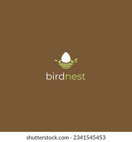 nest egg logo design icon template