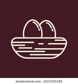 Nest egg trendy useful important vector Illustration design good colorful background.eps