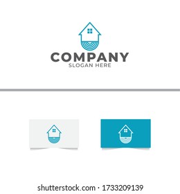 Nest Home Logo Design Template
