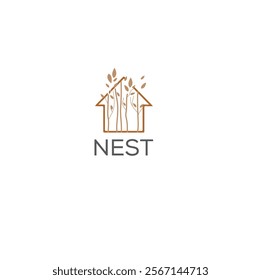 nest house logo, nest home logo, nest logos, nest logos, house building logo