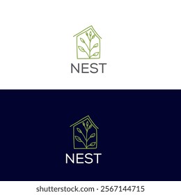 nest house logo, nest home logo, nest logos, nest logos, house building logo