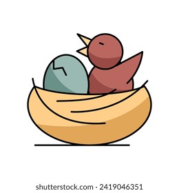 Nest icon design illustration. Vector design