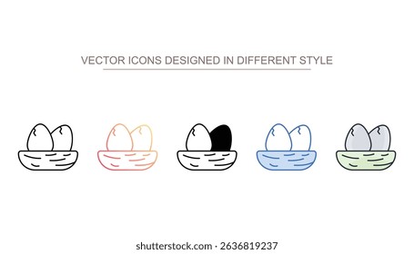 Nest icon design with white background stock illustration