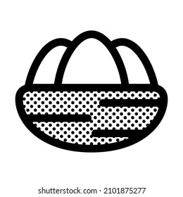 Nest. Icon Filled with Dots.