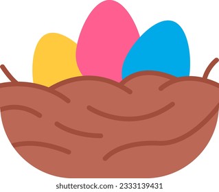Icono de nido. Adecuado para aplicaciones móviles.