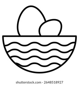 Ícone Aninhamento Contorno marca de logotipo isolada