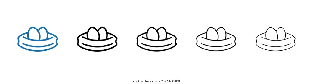 Nest icon Outline vector logo for web ui