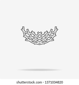 Nest icon. Vector concept illustration for design.