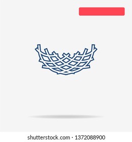 Nest icon. Vector concept illustration for design.