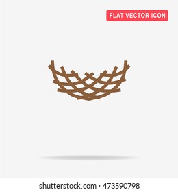 Nest icon. Vector concept illustration for design.