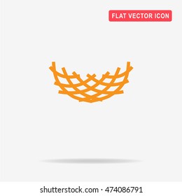 Nest icon. Vector concept illustration for design.