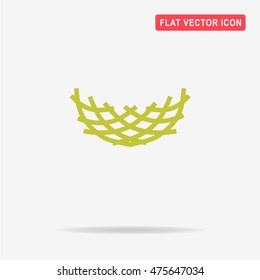 Nest icon. Vector concept illustration for design.