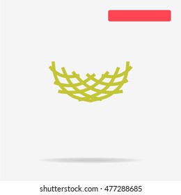 Nest icon. Vector concept illustration for design.