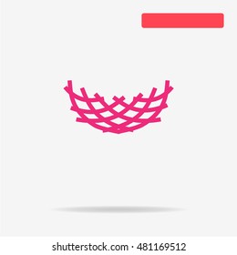 Nest icon. Vector concept illustration for design.