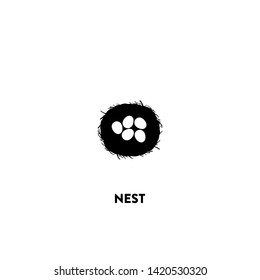 nest icon vector. nest sign on white background. nest icon for web and app