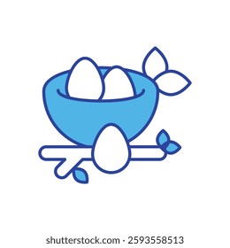 Nest icon vector stock illustration