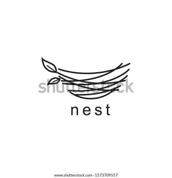nest\
illustration logo design symbol vector\
template