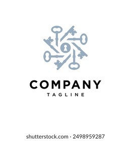 Nest Key Property logo icon vector 