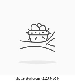Nest line icon. Editable stroke and pixel perfect. Can be used for digital product, presentation, print design and more.