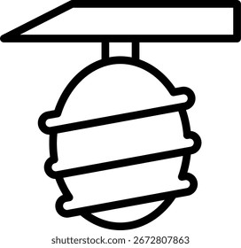 Nest Line Icon Vector Design