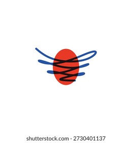 modelo de vetor do ícone de design do logotipo do nest
