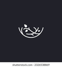 Nest logo design illustration vector template