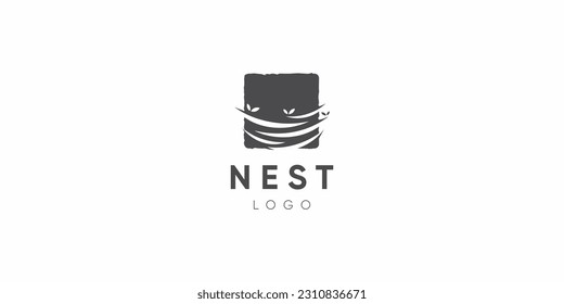 Nest Logo Design Inspiration. Icon Symbols Vector EPS 10.