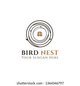 Nest Logo Design isolated on white background