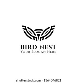 Nest Logo Design isolated on white background