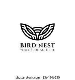 Nest Logo Design isolated on white background