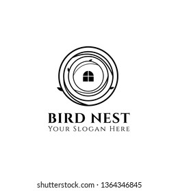 Nest Logo Design isolated on white background